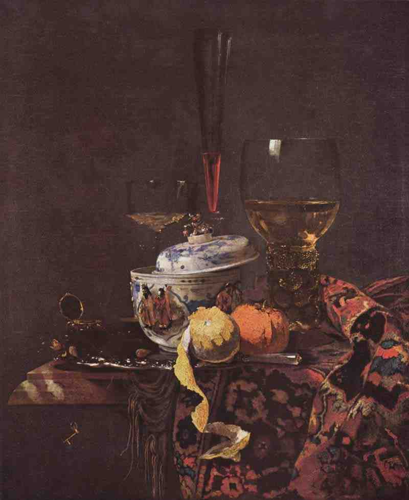 Still Life with Chinese Tureen. Willem Kalf