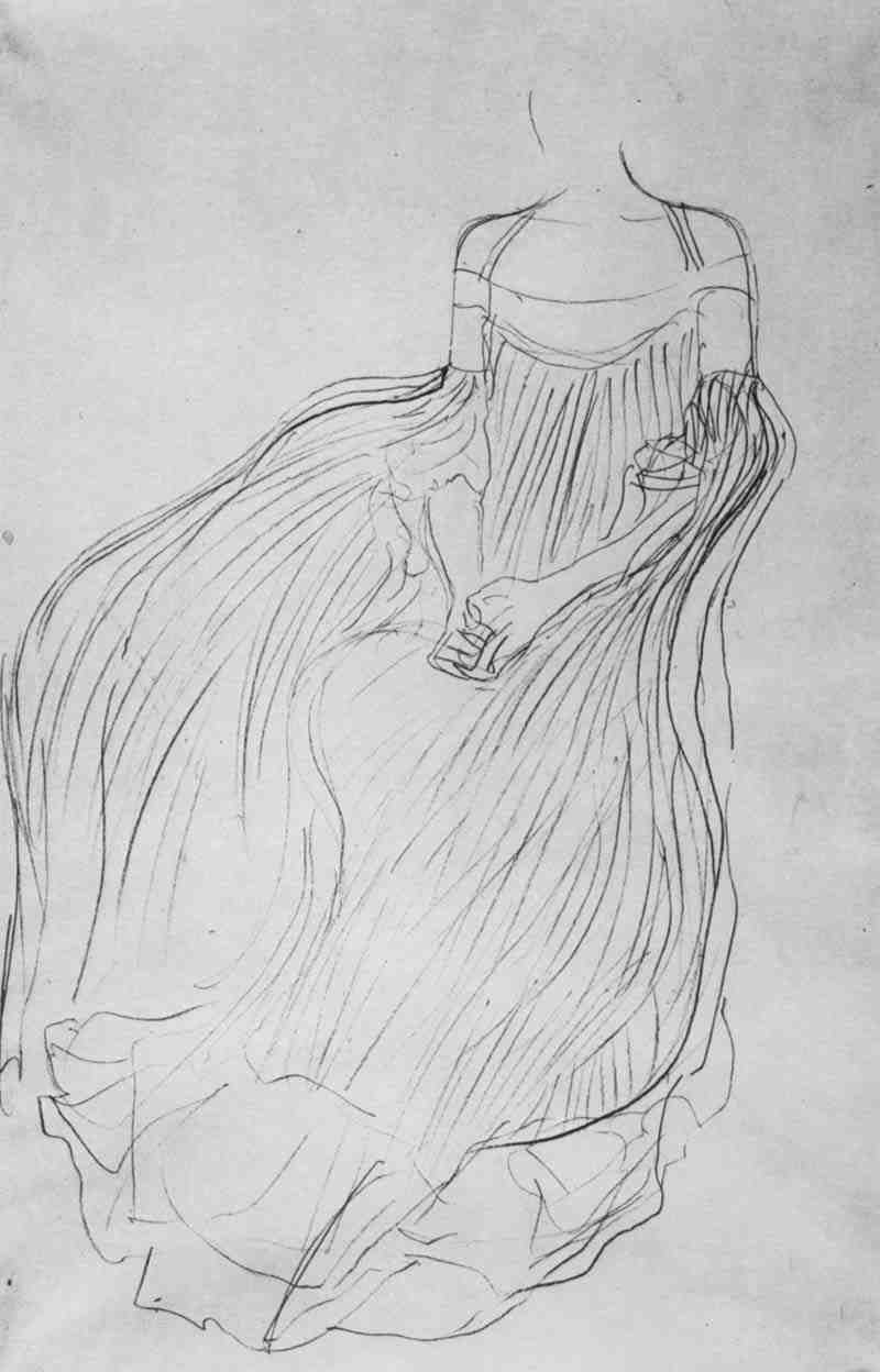 Costume study, Gustav Klimt