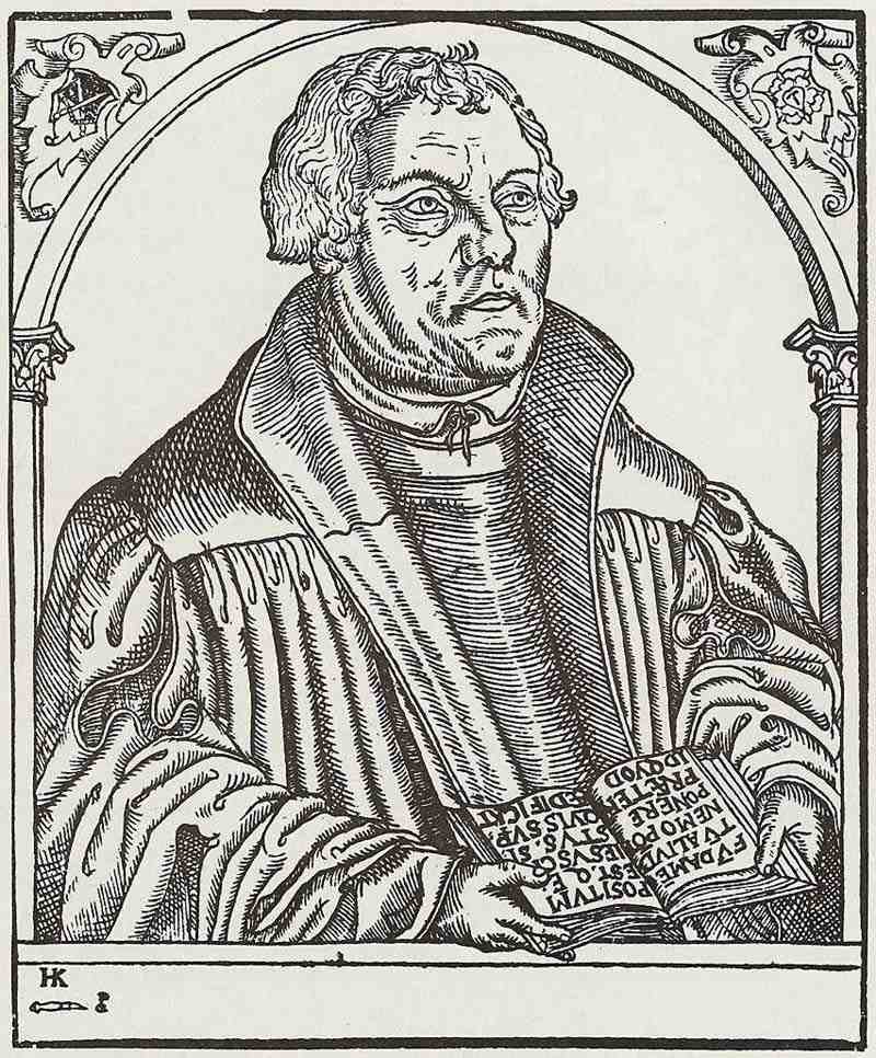 Portrait of Martin Luther. Heinrich Königswieser