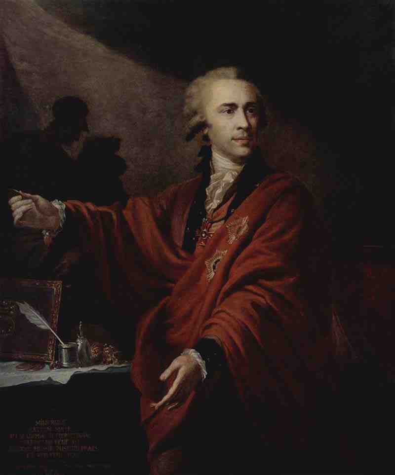 Portrait of Count Alexei Musin-Pushkin. Johann-Baptist Lampi the Elder 