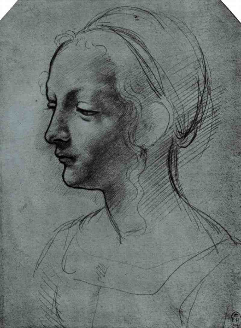 Head of a Young Woman, Leonardo da Vinci