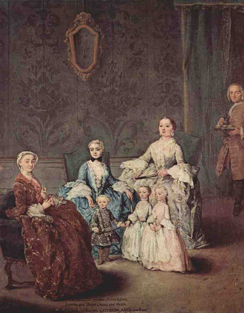 Portrait of the family Sagredo. Pietro Longhi