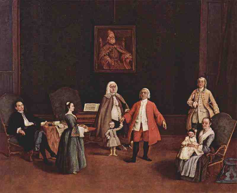 Portrait of a Venetian family. Pietro Longhi