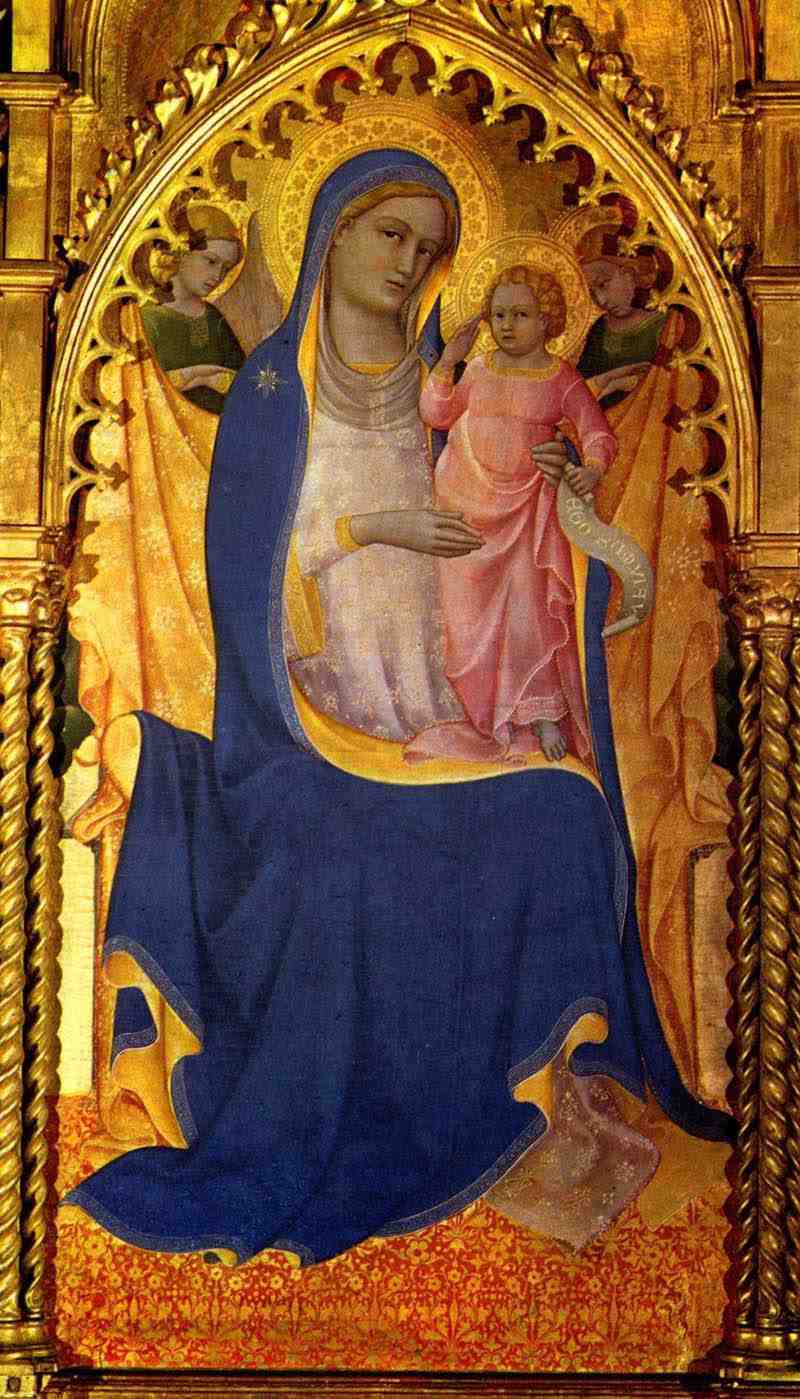 Monte Oliveto Altarpiece, Central Panel: Madonna. Lorenzo Monaco
