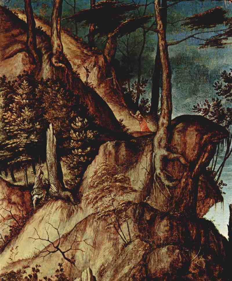 St. Jerome in the Desert, detail. Lorenzo Lotto
