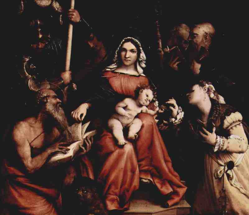 Mystic Marriage of St. Catherine of Siena. Lorenzo Lotto
