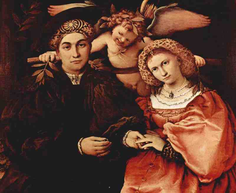Portrait of Messer Marsilio and his wife. Lorenzo Lotto