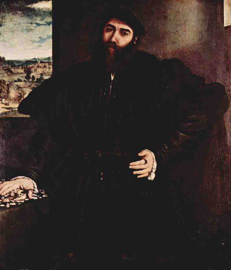 Portrait of a nobleman. Lorenzo Lotto