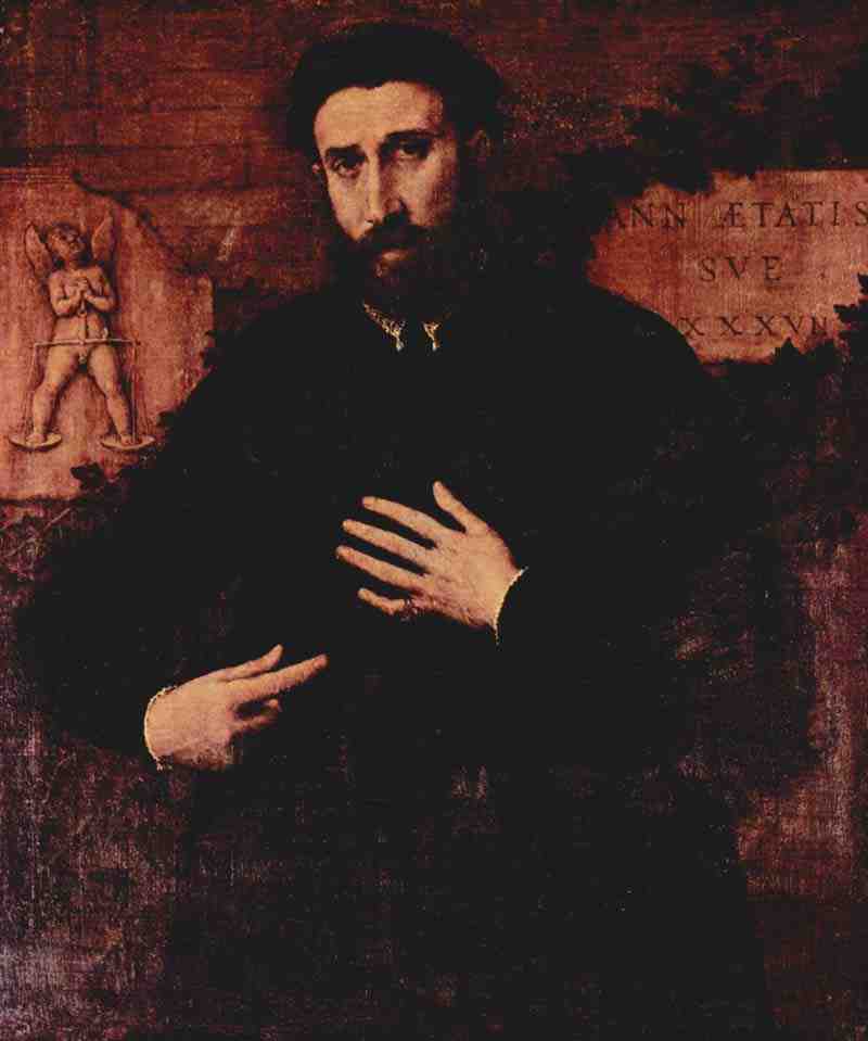 Portrait of a man of 37 years. Lorenzo Lotto