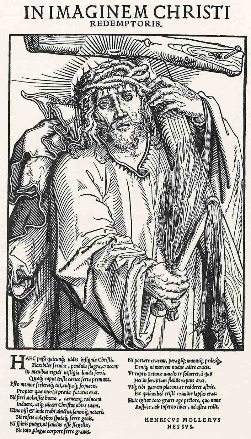 The Man of Sorrows with instruments of the Passion. Jacob the Elder Lucius