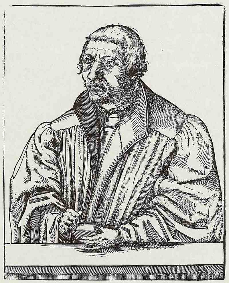 Portrait of Vitus Theodorus (Dietrich) preacher in St. Sebald in Nuremberg. Jacob the Elder Lucius