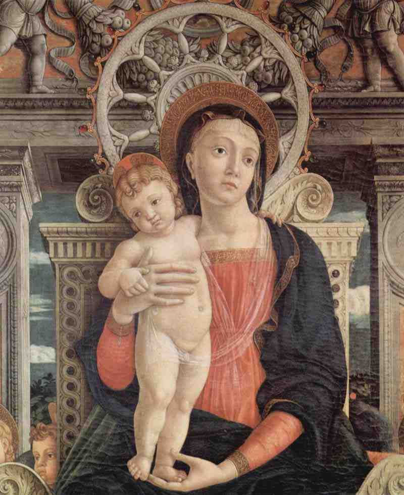 Altarpiece of San Zeno in Verona, triptych, central panel, scene ...