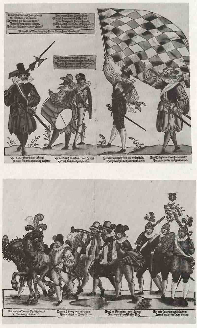 on the Schützenfest in Nuremberg on July 30, 1592, detail