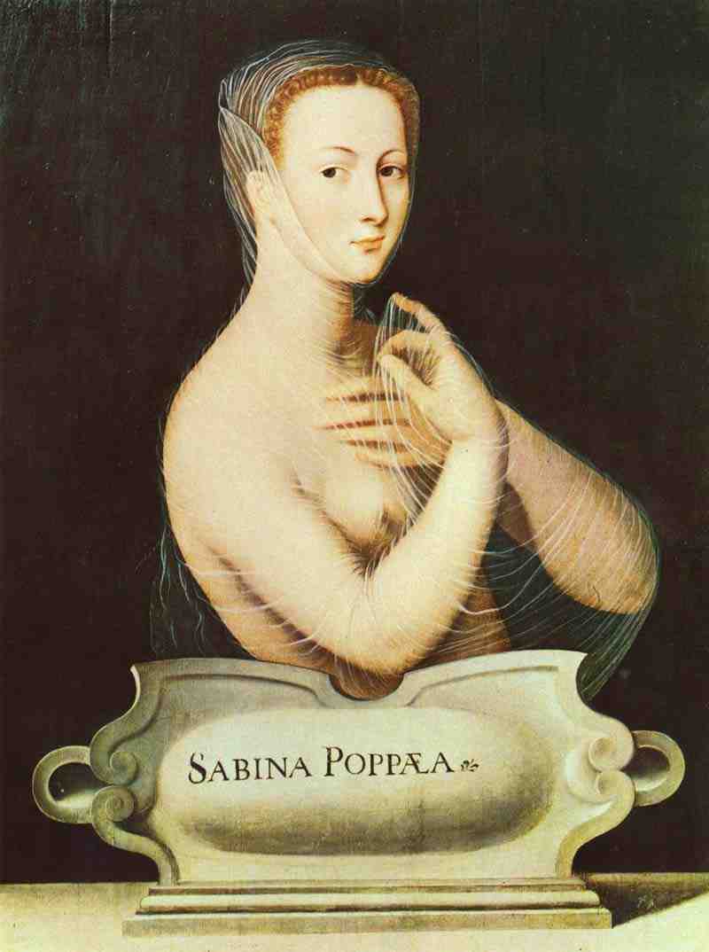 Sabina Poppaea. Master of the School of Fontainebleau