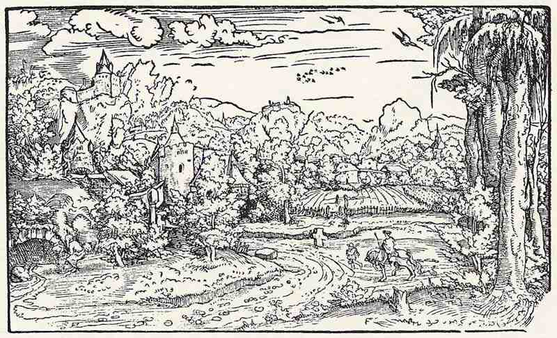Landscape with St. Jerome. Master HWG