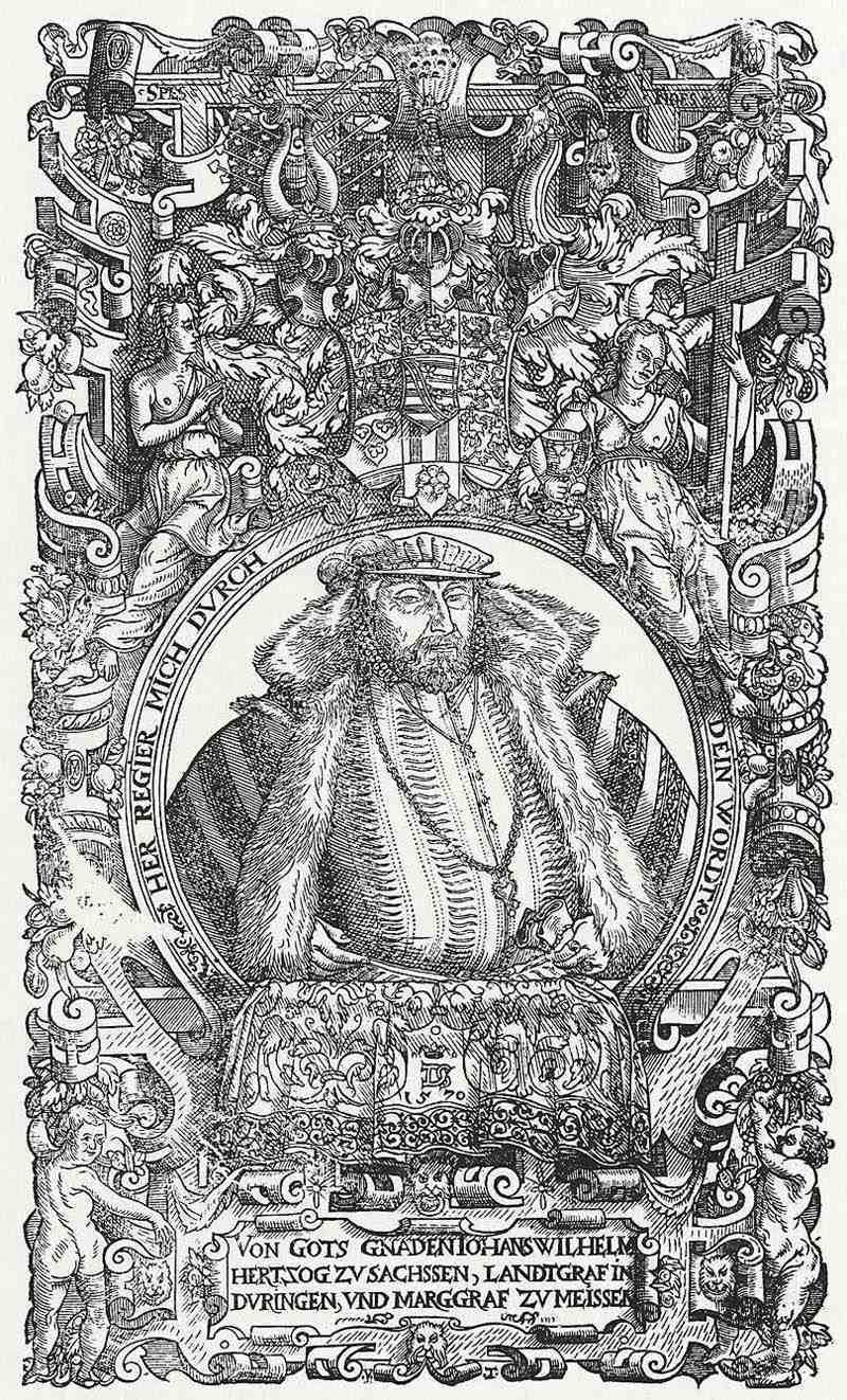 Duke Johann Wilhelm von Sachsen. Master V T
