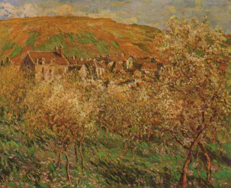 Blooming apple trees, Claude Monet