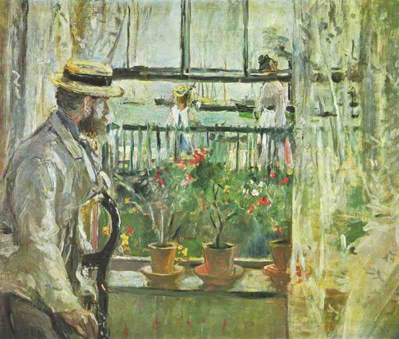 Eugène Manet on the Isle of Wight. Berthe Morisot