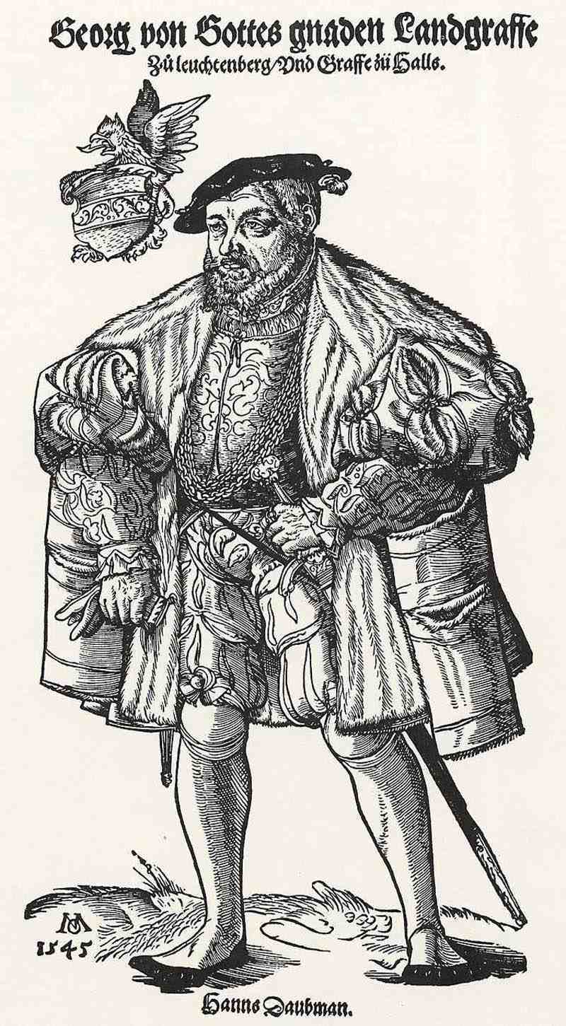Portrait of Count Georg von Leuchtenberg. Michael Ostendorfer