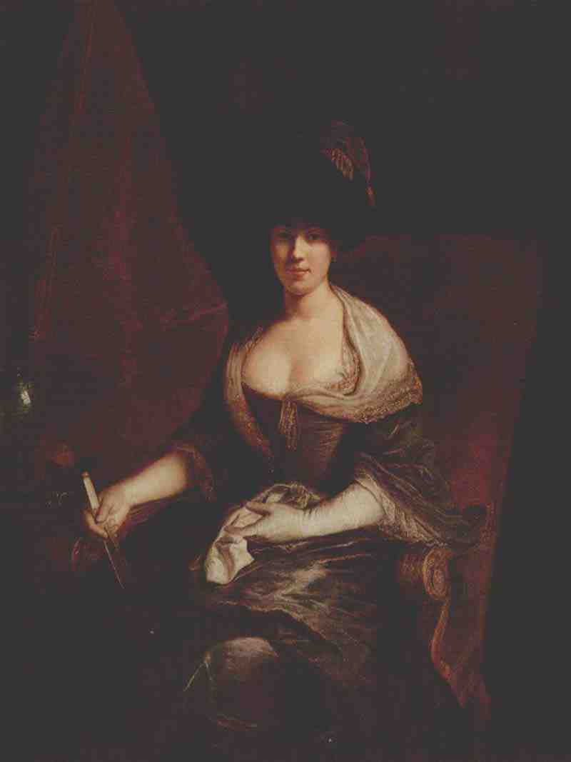 Portrait of Maria Susanne Dinglinger, born Gutermann. Antoine Pesne