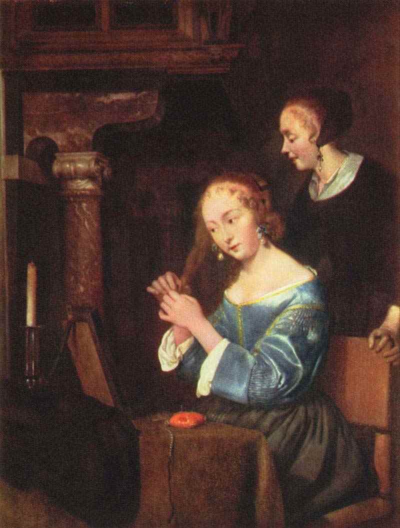 Lady at her toilet. Gerard ter Borch the Younger