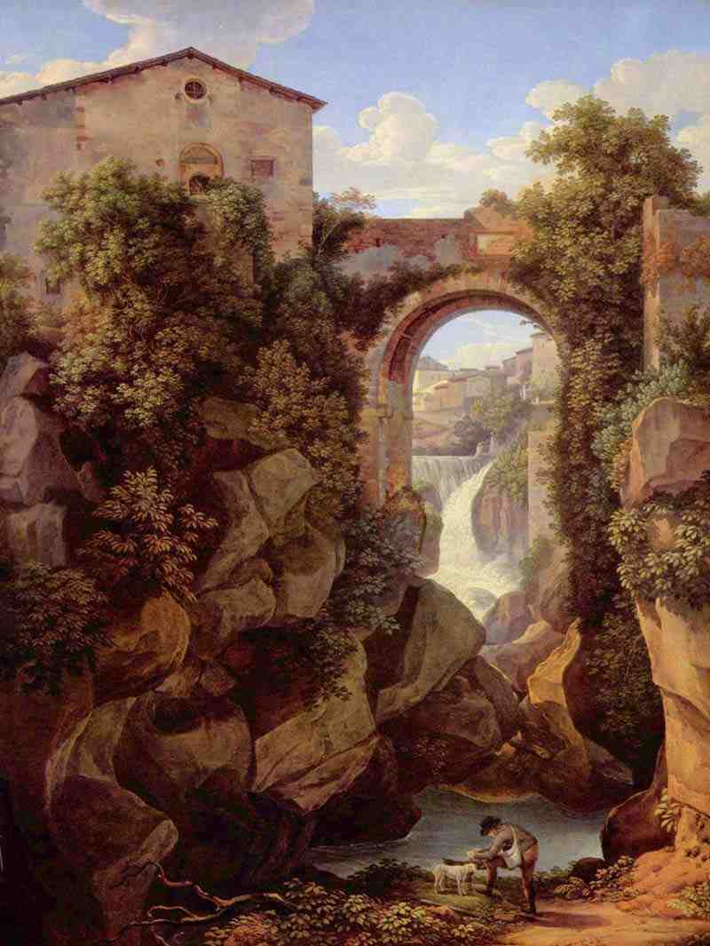 View of Tivoli. Johann Christian Reinhart