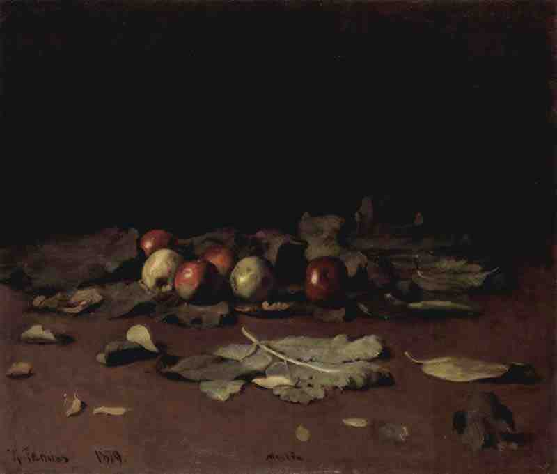 Apple and leaves, Ilya  Repin