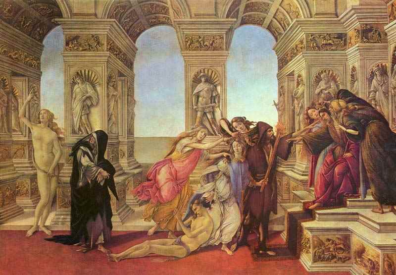 The defamation. Sandro Botticelli