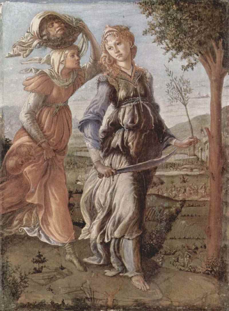 The Return of Judith to Bethulia . Sandro Botticelli