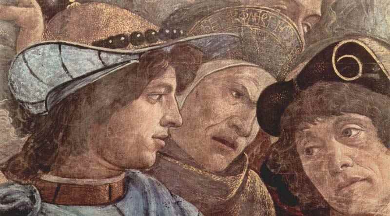 Frescoes in the Sistine Chapel in Rome Scene: The Punishment of the Levites, detail, Sandro Botticelli
