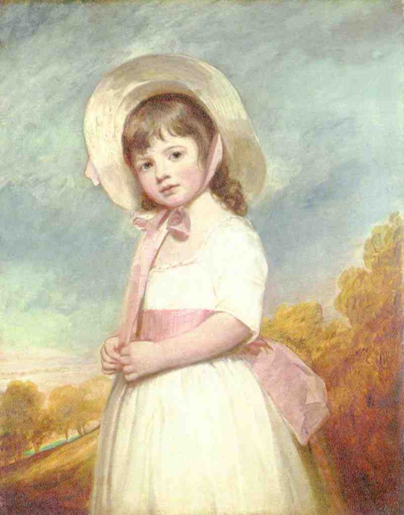 Portrait of Miss Willoughby. George Romney