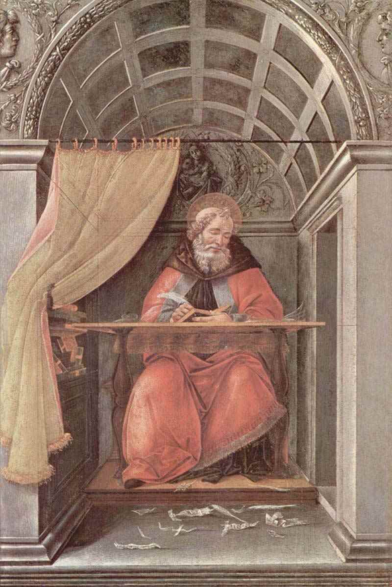St. Augustine in retreat, Sandro Botticelli