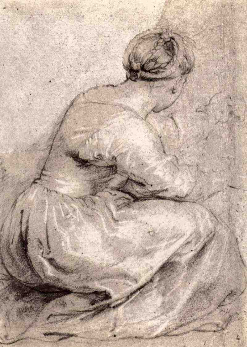 Girl squatting. Peter Paul Rubens