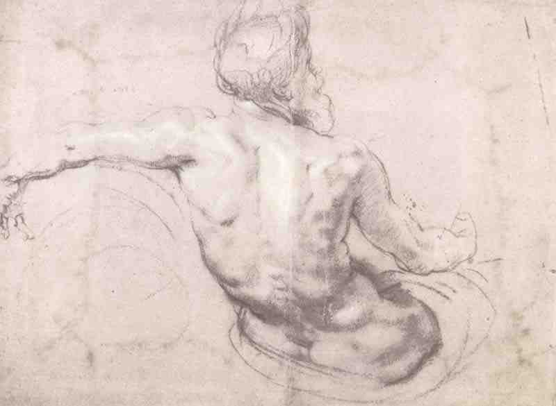 Study for a river god, Peter Paul Rubens