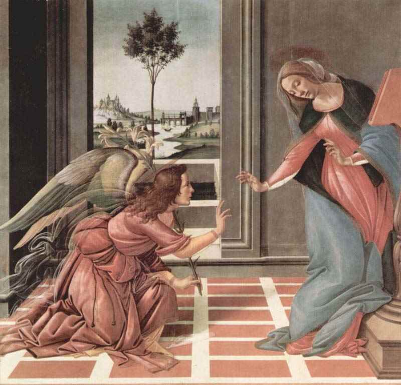Annunciation. Sandro Botticelli