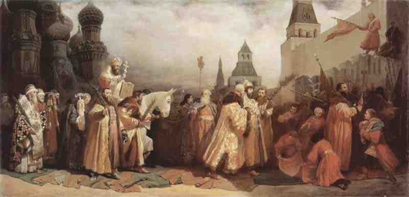 Palm Sunday in Moscow at the time of Tsar Alexei Mikhailovich, Vyacheslav Grigoryevich Schwarz