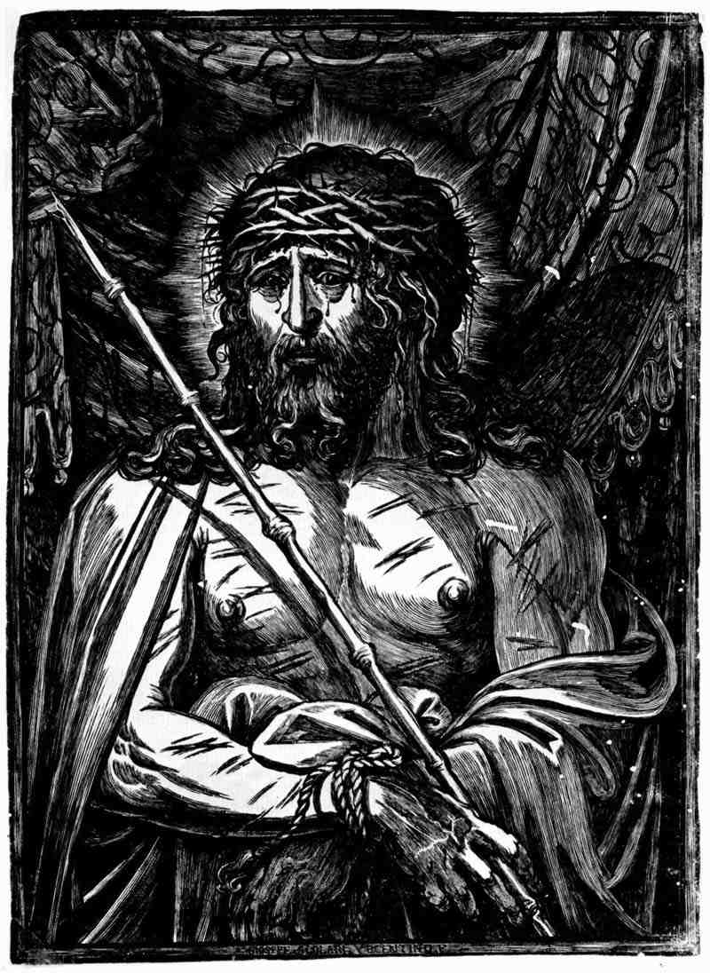 Half-length figure of Christ crowned with thorns. Giuseppe Scolari