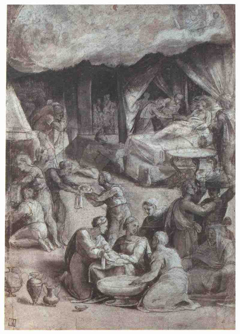 Birth of Mary. Sebastiano del Piombo