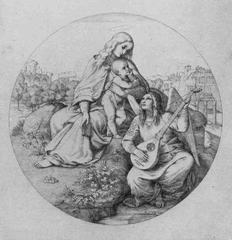 Madonna del Camoidoglio, Tondo. Edward Jakob von Steinle