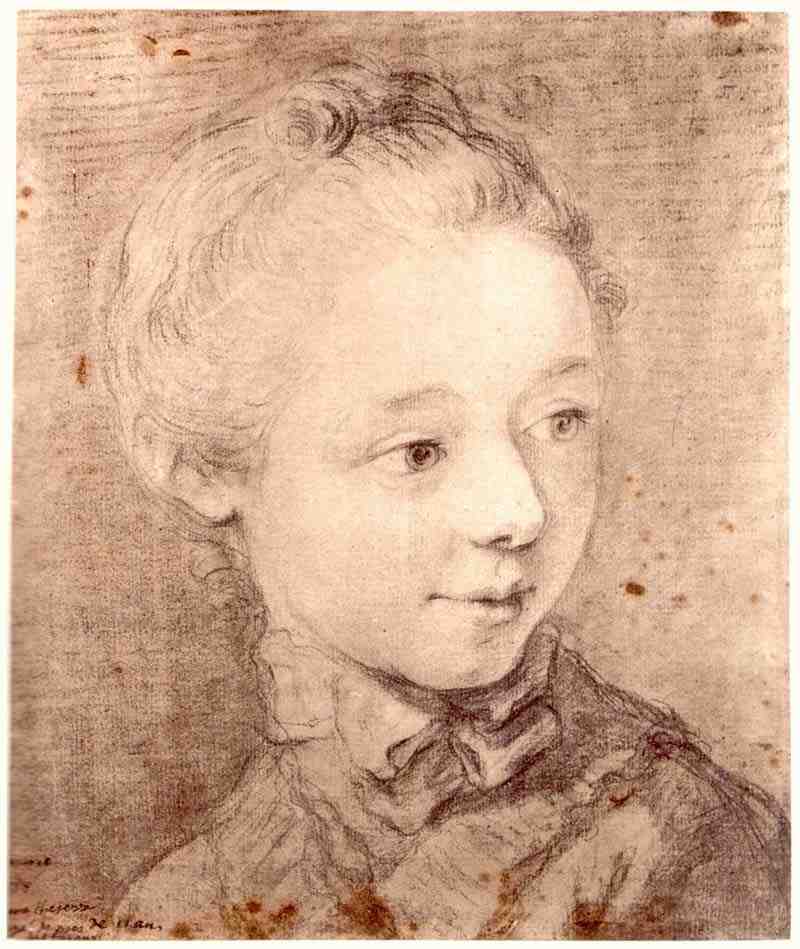 Portrait of Marie-Thérèse Lemoyne. Louis Tocqué