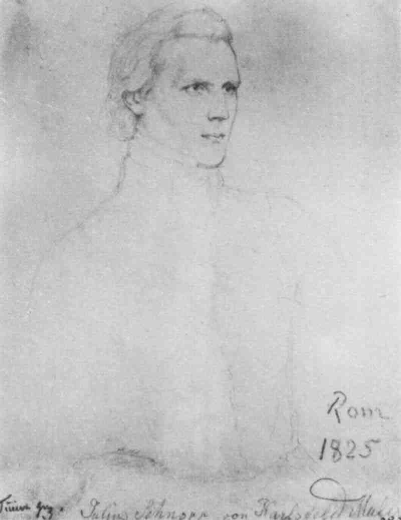 Portrait of Julius Schnorr von Carol Field. Joseph Ernst Tunner