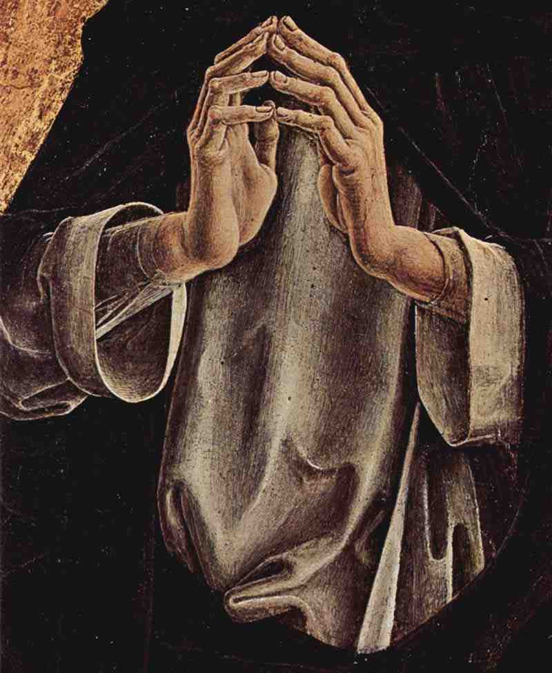 St. Dominic, detail. Cosmè Tura