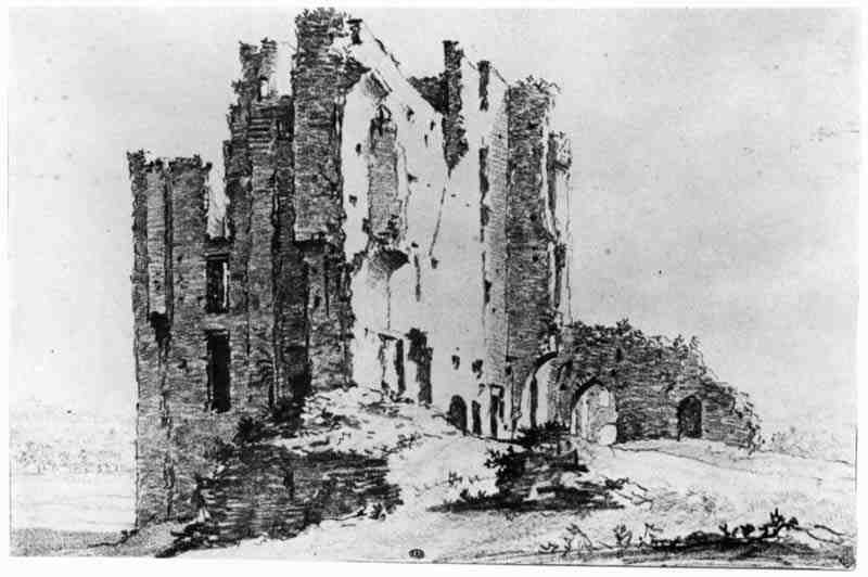 Ruins of the castle of Brederode. Vincent Laurensz. van der Vinne