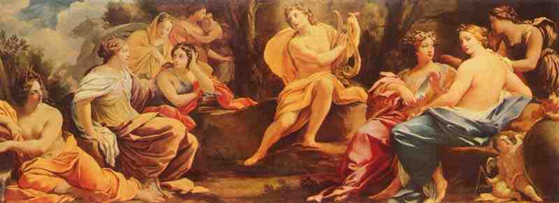 Apollo and the Muses. Simon Vouet