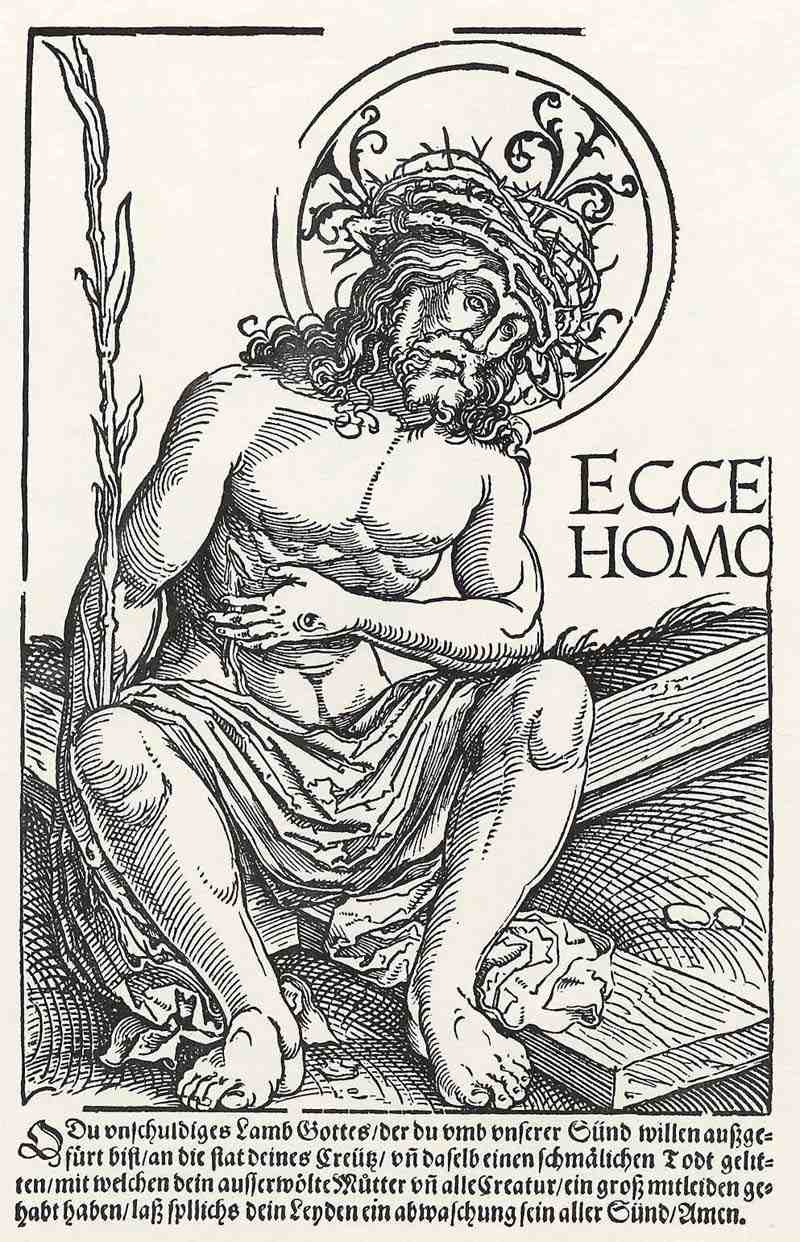 Christ sitting on the cross, Hans Weiditz