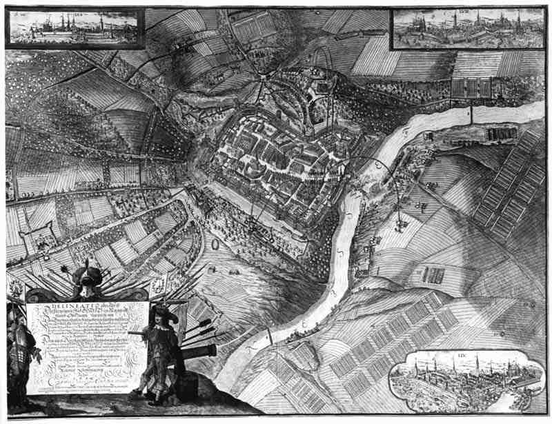 Goerlitz, General View, siege in 1641. Samuel Weishun