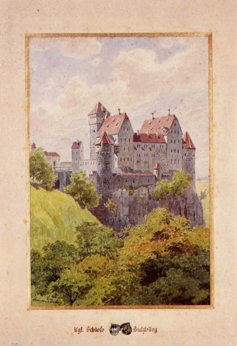 Mühlhausen (Oberpfalz), castle Sulzbürg. Joseph Andreas Weiss