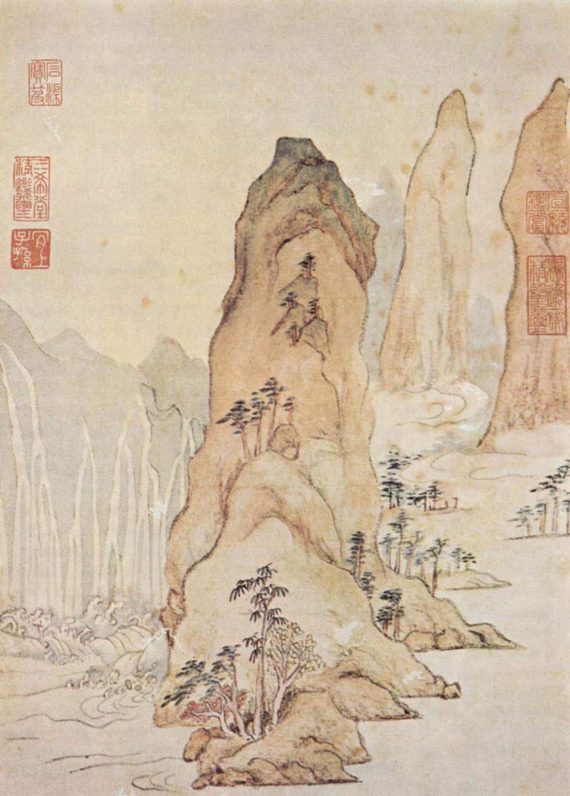Landscape in the spirit of the verses of Tu Fu. Wen Chia