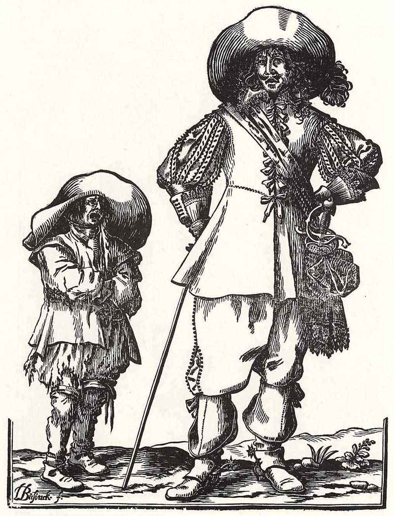 Kavalier and beggars. Ludolph Büsinck