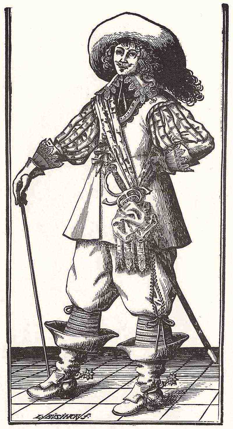 Standing gentleman with hat. Ludolph Büsinck